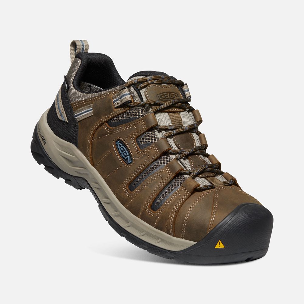 Keen Arbetsskor Herr Bruna - Flint Ii Waterproof (Steel Toe) - 234759NER